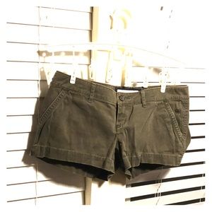 Dark Green Khaki Shorts